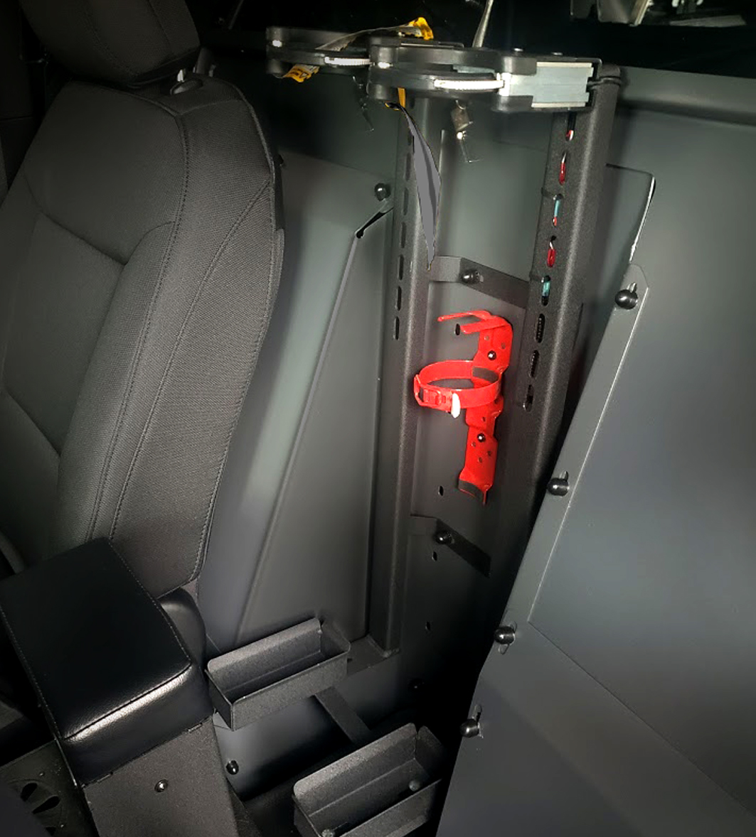 weapons rack product category page image example in vehicle. Innovative Emergency Equipment